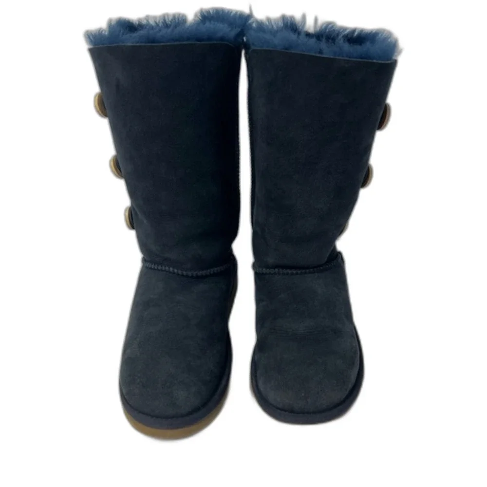 UGG Bailey Button Triplet ll Boot Navy Kids Size 3